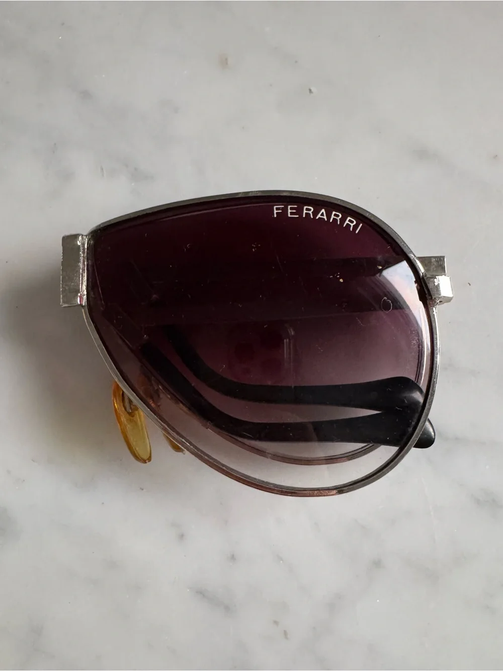Vintage Ferrari Folding Aviator Sunglasses